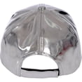 thumbnail image 3 of Gorra de béisbol Unisex metálica Brillante con Correa Ajustable de Velcro, 3 of 4