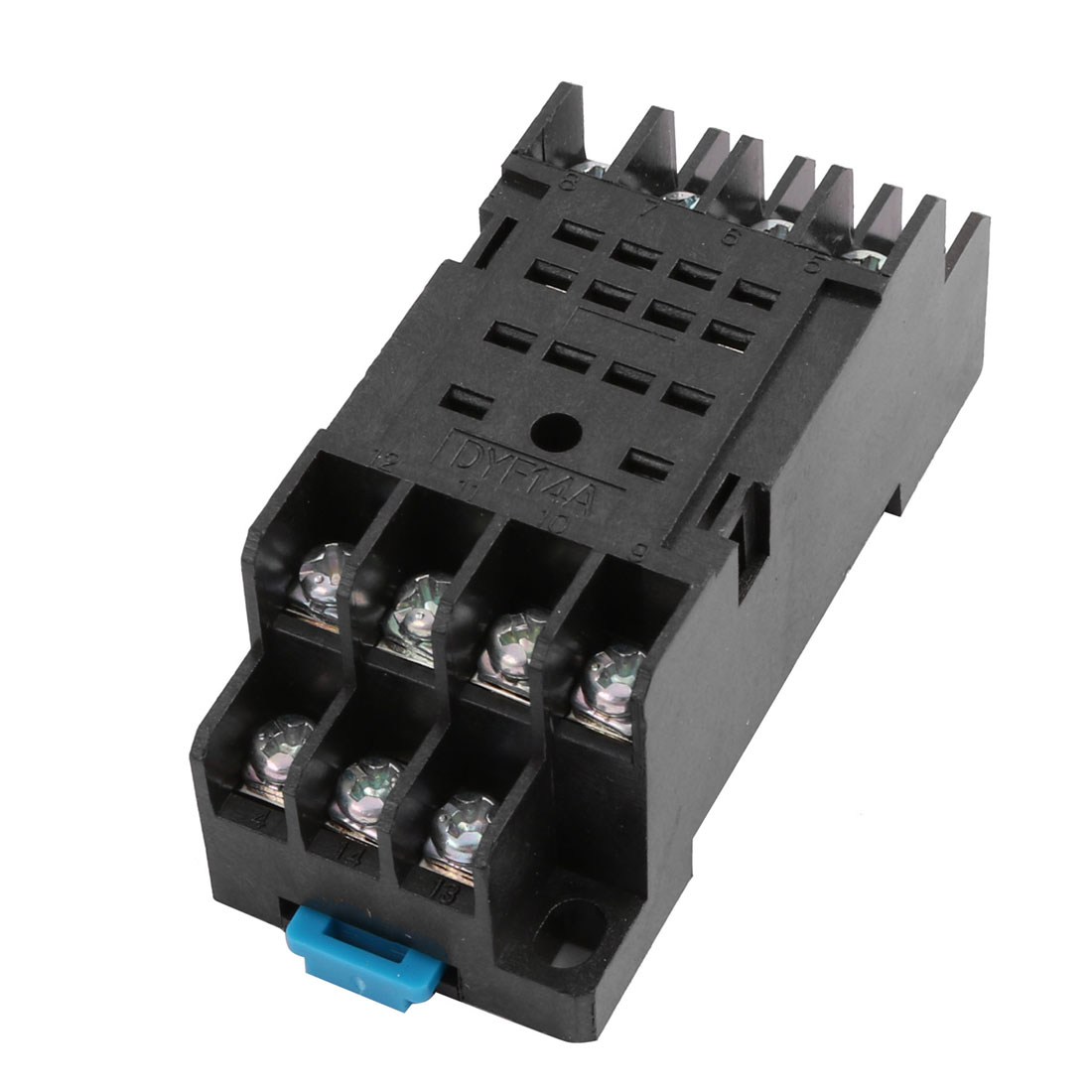 Unique Bargains 2M4X10 14 Terminals 35mm DIN Rail Mounted Power Relay