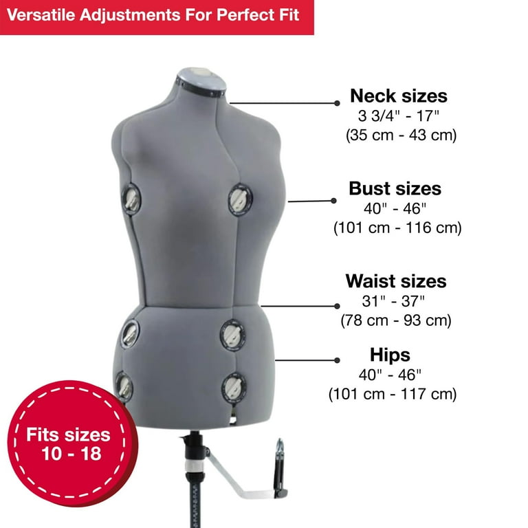 Singer Adjustable Sewing Mannequin, Tailor Body Stand, Dress