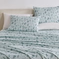 thumbnail image 2 of Great Bay Home Flower Printed Microfiber Sheet Set (Queen, Snowy Botanical), 2 of 8