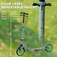 thumbnail image 4 of Qaba Scooter for Kids Ages 6-12, Kick Scooter with Adjustable Height, Green, 4 of 10