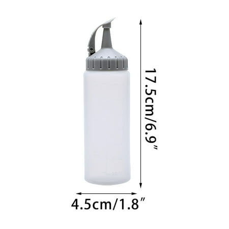 

Haykey Kitchen Utensils Kitchen Squeezes Type Leak-Proof Oil Pot Transparent Sauces Bottle With Scale Kitchen Gadgets