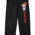 thumbnail image 2 of It Movie (2017) Pennywise Men's Black Graphic Sleep Pants-Large, 2 of 5