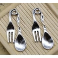 thumbnail image 6 of U8MO Lot 3/10/30X Retro Jewelry Making DIY Spoon Fork Alloy Charms Pendant 46x19mm-100pcs, 6 of 6