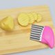 thumbnail image 2 of Astilladora de patatas de acero inoxidable con cuchilla ondulada, cortador de patatas fritas, rebanador de verduras, rosa Sincero Hogar, 2 of 5