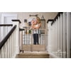 Summer Infant Rustic Home Top of Stairs Sliding Baby Safety Gate, 30" Tall x 42" Wide, Brown