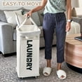 thumbnail image 6 of Torio Large Portable Laundry Basket Breathable Fabric Storage Organizer with Sturdy Handles for Home Use, 6 of 8