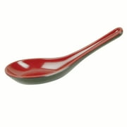 Excellante Two tone melamine dinnerware collection 3/4 oz, 5 5/8" x 1 5/8" spoon, comes in dozen