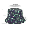 thumbnail image 2 of Lroveb Women Men Bucket Hats Casual Summer Printed Outdoor Double Sided Flat Top Sunshade Hat Sun Hat, 2 of 2