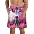 thumbnail image 1 of Balery Flower Field Cow Traje de Baño Estilo Hawaiano para Hombre, Shorts de Secado Rápido con Bolsillos-X-Large, 1 of 6