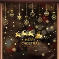 thumbnail image 3 of 1 juego de calcomanías navideñas de invierno para ventanas 2024, calcomanías de renos navideños, decoraciones para dormitorio, decoración navideña para el hogar, la cocina y la sala de estar, 3 of 7