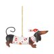thumbnail image 1 of Adornos colgantes para árbol de Navidad, colgantes acrílicos con forma de perro salchicha para fiesta, decoraciones navideñas para el hogar, regalos de Navidad y Año Nuevo, 1 of 4