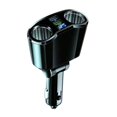 thumbnail image 2 of Venta Exclusiva Online, Cargador de coche de carga súper rápida, encendedor de coche de un punto y dos con voltímetro LED Akmoler, 2 of 9