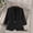 Black, variant on New Summer Fashion for All GaThRRgYP Womens Jackets and Coats,Women's Fashion Casual Solid Color Pocket Turndown Collar 3/4 Sleeve Blouse Blazer Blue XXL