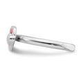 thumbnail image 3 of Sterling Silver Polished Pink Enameled Heart Ring, 3 of 5