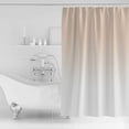 thumbnail image 2 of Dreamy Peach Shower Curtain, 72" x 72", Pink and White Gradient Waterproof Bathroom Curtain Washable Shower Curtain Set with 12 Hooks, 2 of 6