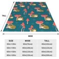 thumbnail image 2 of Pink Bird Flamingo Blanket Throw Blanket Soft Fuzzy Travel Blanket for Bedroom Living Room Couch Office Car All Season Gift for Girls Boys Women Men 60"x50", 2 of 5