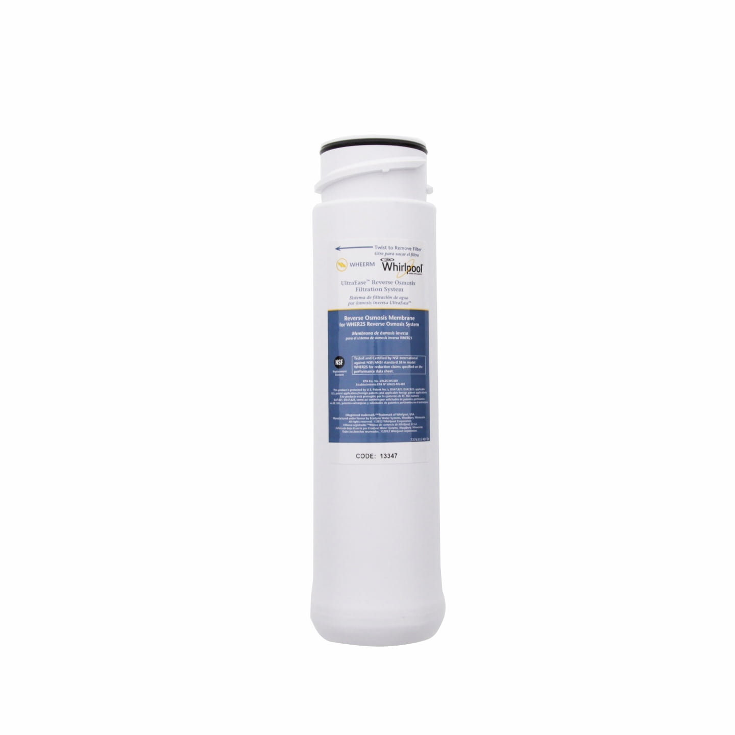 Whirlpool Reverse Osmosis Replacement Membrane Water Filter WHEERM