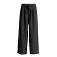 thumbnail image 5 of Akiihool Slim Fit Chinos for Men Men's Premium No Iron Straight Fit Flat Front Casual Pant Black,S, 5 of 5