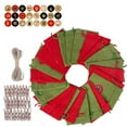 thumbnail image 2 of 24PCS Advent Calendar Bags, Christmas 24 Days of Advent Calendar Pouches Diy Bags for Gifts with Drawstrings Hanging Burlap Xmas Countdown Decorations, 2 of 4
