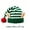 White Green, variant on Morttic Fashion Striped Festive Costume Pom Pom Ear-Flap Knit Beanie Fall Winter Warm Christmas Elf Ear Hat,White Green