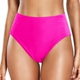 thumbnail image 1 of Swim Pants Swimwear for Women Casual High Rise Solid Color Split Design Plus Size Trunks for Pool Beach, 1 of 3