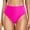 Hot Pink, variant on Women Swim Bottoms Swimwear Casual High Waisted Solid Color Split Plus Size Swim Trunks Boho Bathing Suit Honeymoon Cruise Trendy Wear