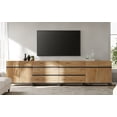 thumbnail image 5 of WAMPAT Modern TV Stand for TVs up to 120 inch, 4 in 1 TV Console with Adjustable Shelves and 6 Drawers, Media Console for Living Room,Bedroom, Oak, 5 of 13