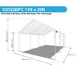 thumbnail image 2 of King Canopy Universal Canopy 12' x 20' , 1 3/8-Inch Powder Coated Steel Frame, 8 Leg, White, 2 of 9