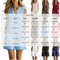 thumbnail image 3 of Women's Summer Cotton Romper Sleeveless V-Neck Button-Down Loose-Fit Casual with Pockets Beige S(S), 3 of 6