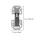 thumbnail image 3 of 6 Pcs Kitchen Cabinet Hinges Cabinet Door Hinges Hidden Door Hinges Hidden Kitchen Hinges Soft Close Kitchen Hinges, 3 of 3