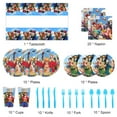 thumbnail image 2 of 81 Pcs One Piece Party Tableware, One Piece Birthday Party Supplies, Paper Plates, Napkins, Cups, Knives, Spoons and Forks,One Piece Themed Birthday Party Supplies Decorations, 2 of 6