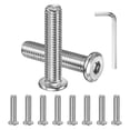 thumbnail image 1 of Kit de tornillos de cabeza plana de 10 piezas, M10x45mm, sujetador de acero inoxidable 304 con llave hexagonal, 1 of 7