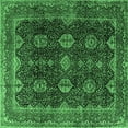 thumbnail image 1 of Ahgly Company Indoor Square Persian Emerald Green Traditional Area Rugs, 8' Square, 1 of 4