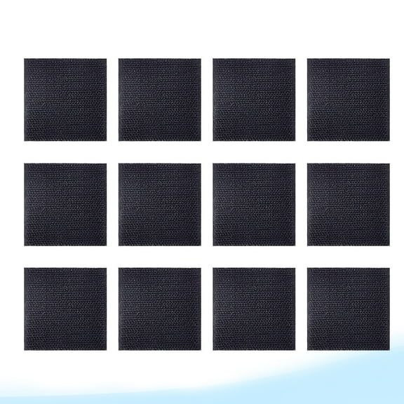 LEORX 12Pcs Carpet Gripper for Area Rugs Keep in Place with Hook and Loop Pads