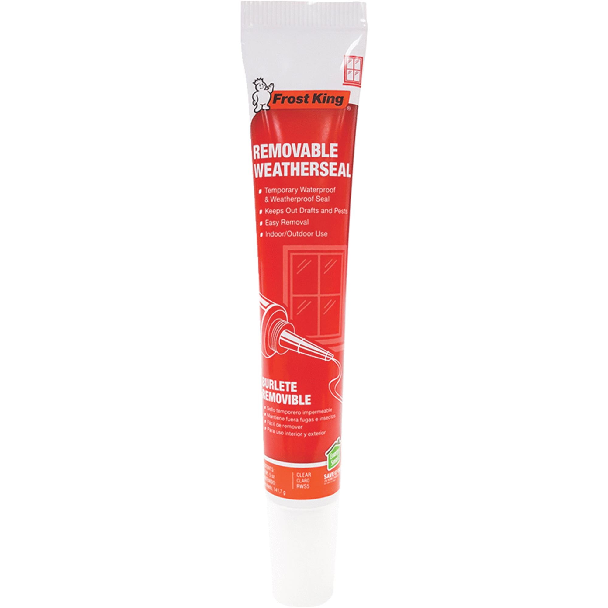 Frost King Removable Weatherstrip Caulk RWS5, 5 Ounces
