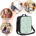 thumbnail image 5 of Bingfone Cute Honeybees Reusable Insulated Lunch Bag Cooler for Work School Picnic or Travel, 5 of 7