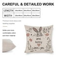 thumbnail image 2 of Pillow Cover Some Bunny Love You Decoration Pillow Cover Rabbit Lovers Gifts Outdoor Pillowcases 20"x20" for Iiving Room for Girls Friends Daughter Niece Women, 2 of 7