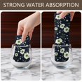 thumbnail image 4 of 2 Pcs Pioneer Flower Floral Print Pattern Kitchen Towels, Funny Microfiber Dish Towel Set, 18" X 26" Tea Towels, 4 of 6