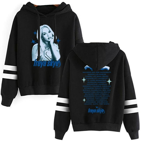 Freya Skye 2025 Tour Hoodie Merch Unisex Bagless Pullover Winter Fashion Harajuku Hooded
