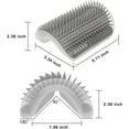 thumbnail image 3 of Dbuy 3 Pack Cat Grooming Set - Self Groomer Massage Combs with Catnip, Mitts Brush Gloves for Short and Long Fur, Hair Remover Tool, 3 of 5