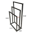 thumbnail image 4 of Metal Freestanding Towel Rack, 3 Tiers Hand Towel Holder Organizer, Storage Towel Bar Stand for Bathroom Accessories, Black, 4 of 7