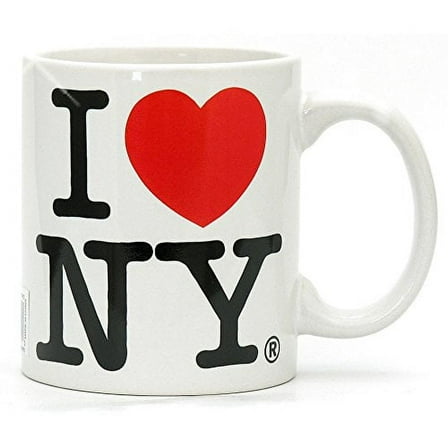 I Love NY White 11 oz Coffee Mug, Microwave and Dishwasher Safe
