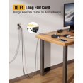thumbnail image 2 of Cable de extensión Power Strip, protector contra sobretensiones de 10 pies con puertos USB, 2 of 8