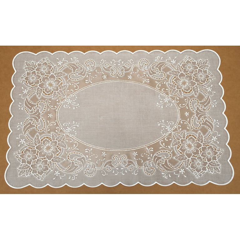 Designer Vintage Vinyl Placemats - Black White Mosaic Lay Flat – BSEID