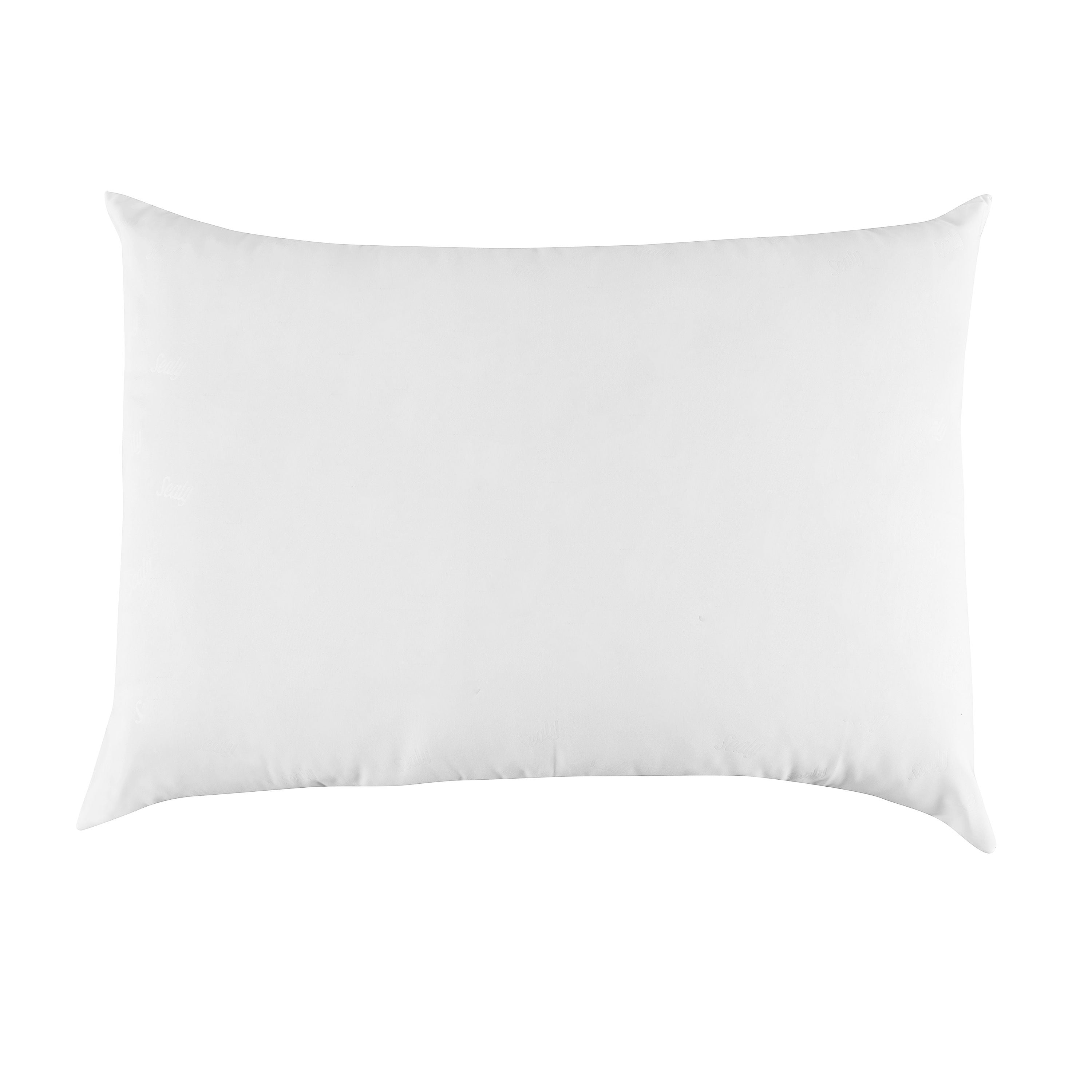 AllerEase Cotton Fresh Bed Pillow, S/Q, White- 2 Pack Antimicrobial Allergy Defense Fabric