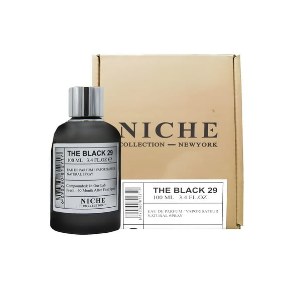 Maison d'Orient THE BLACK 29 Niche Collection New York 100 ml (3.4 oz) EDP para hombre y mujer - Perfume de higo ahumado y tabaco con vetiver y cedro - Fragancia unisex de larga duración