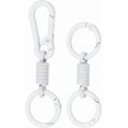 thumbnail image 1 of Keychain Clips with O Rings, Quick Release Key Chain Rings Spring Double Ring Holder, 1 of 5