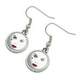 thumbnail image 2 of Birds of Prey Harley Quinn Red Lips Novelty Dangling Drop Charm Earrings, 2 of 4