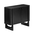 thumbnail image 6 of Nathan James Solace Mid Century Modern Cabinet, Black Storage Cabinet or Accent Cabinet with Doors with Solid Wood Legs and Adjustable Shelf, 6 of 6